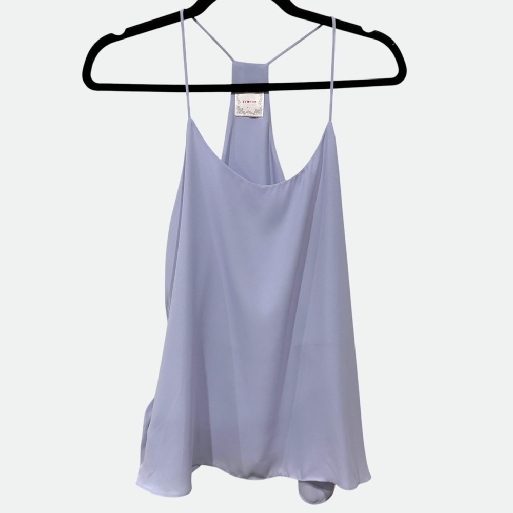 NYMPHE Light Purple Spaghetti Strap Tank Top Camisole Large